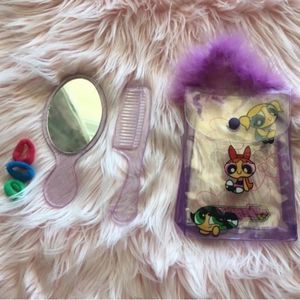 90's Powerpuff accessory kit with Marabou bag